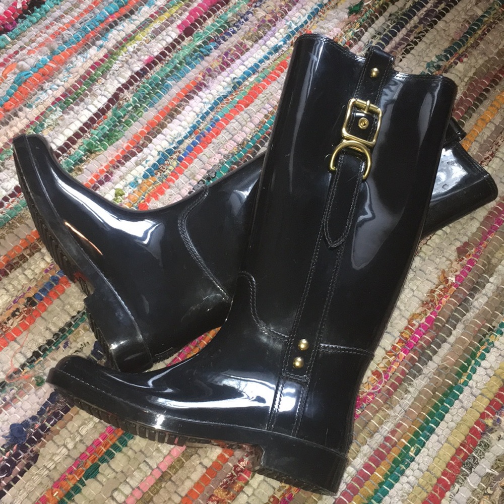 Coach rain boots